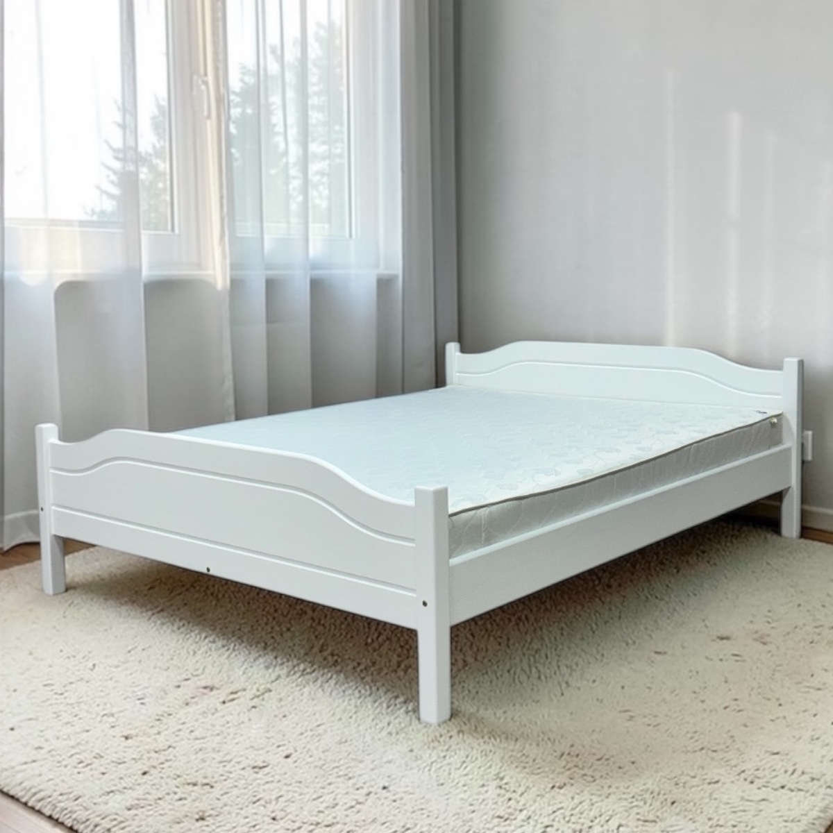 деревʼяне ліжко Л-201 Скіф, класичний стиль, вибір розмірів та кольорів, мініатюра 21